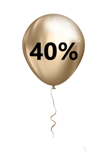 baloon with number 40